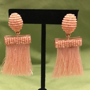 Bead and tassel earrings